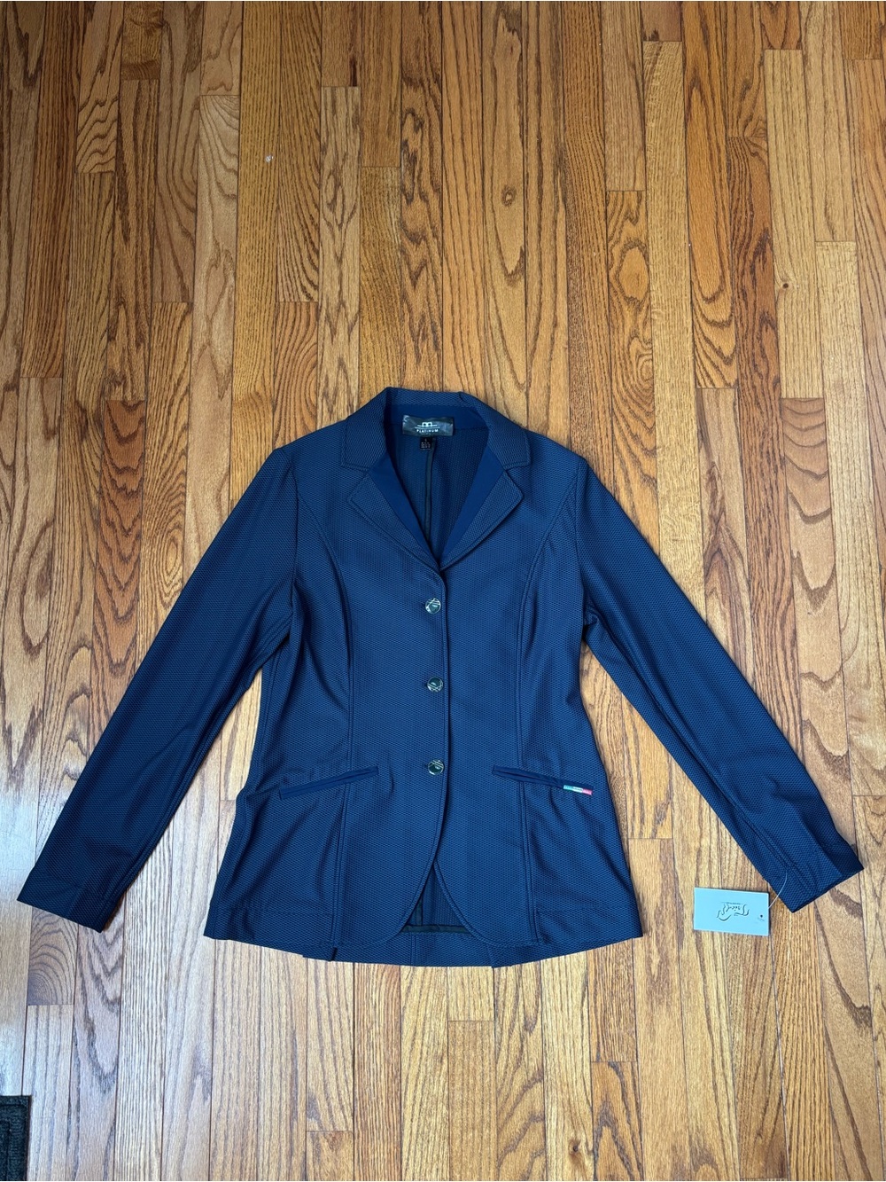 AA Motionlite Navy Blue Show Coat Size Large